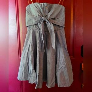 Charlotte Russe Navy and White Striped Skirt